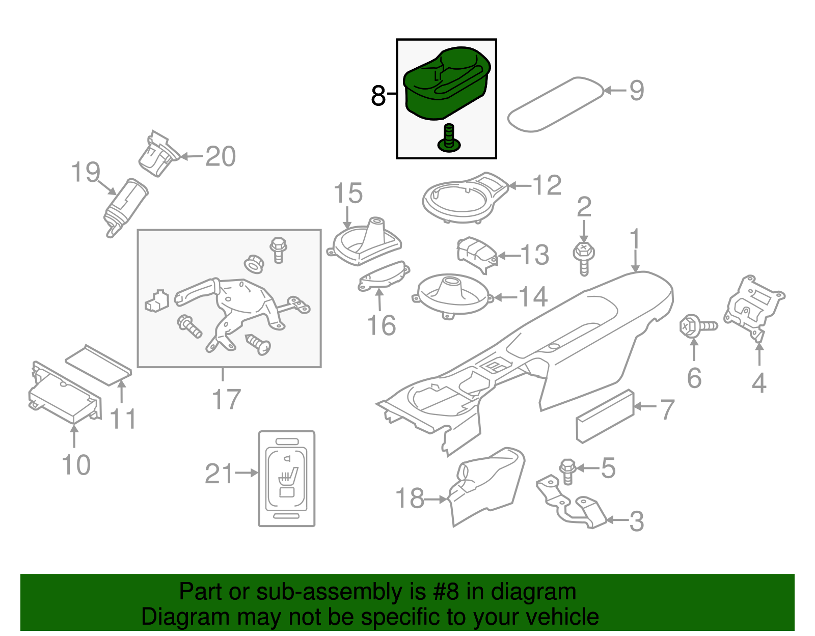 Console Cup Holder - Scion (SU003-03208)