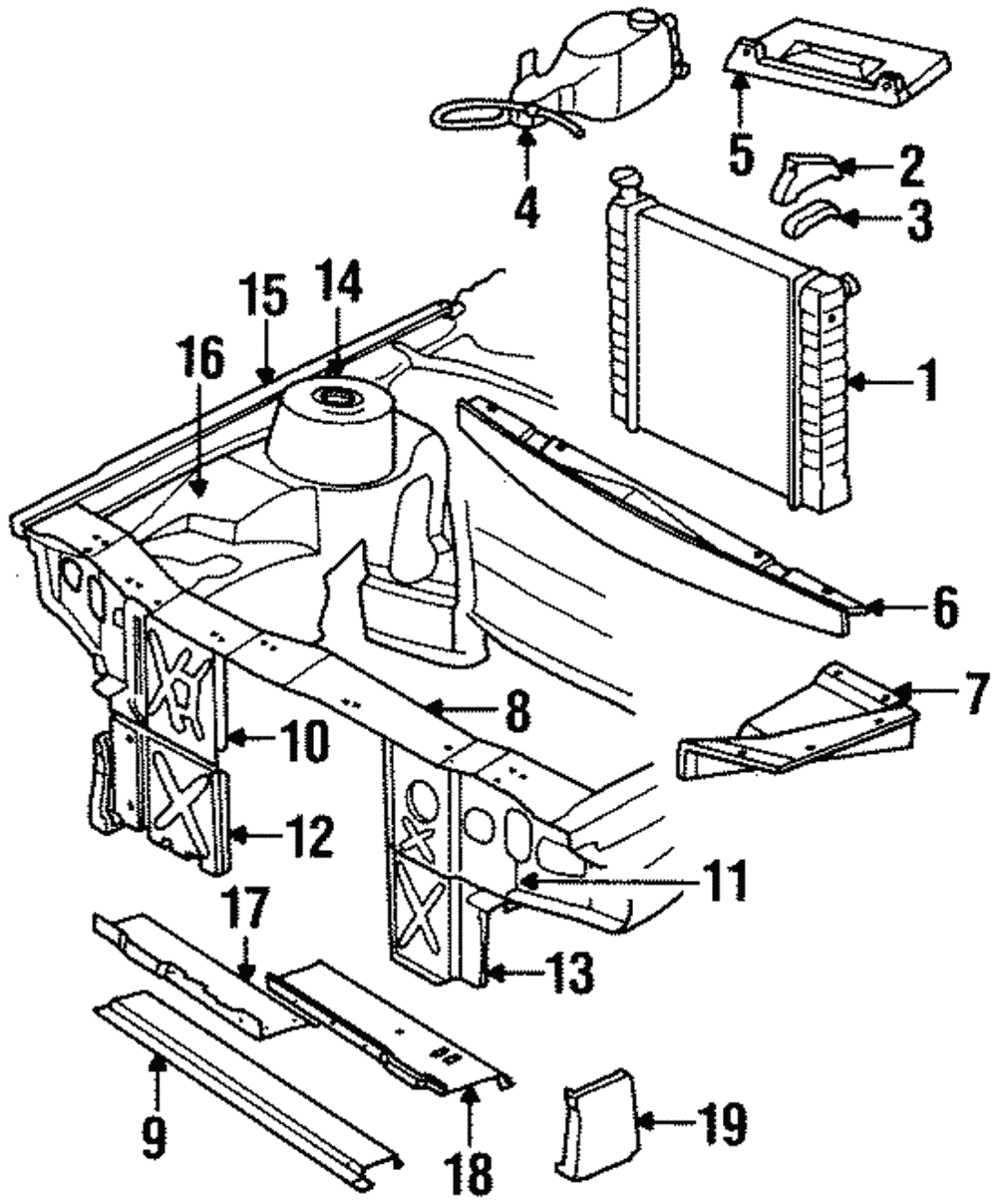 Front Panel Extension - GM (20460099)