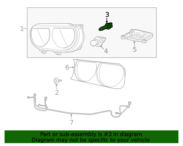 20112023 Mopar Headlamp Bulb L0000D3S Mopar Parts Canada
