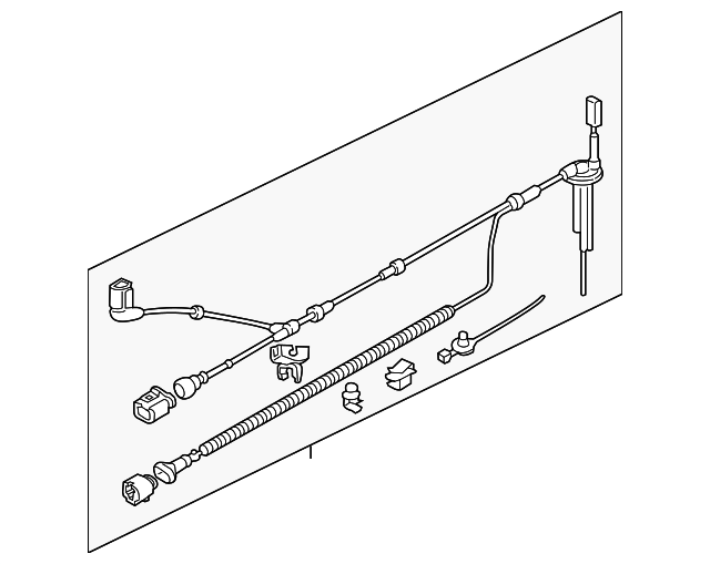 20152018 Audi Q3 Quattro ABS Wheel Speed Sensor Wiring Harness 8U0927