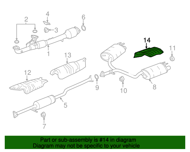 20132017 Honda Accord Heat Shield 74694T2AA00 XportAuto