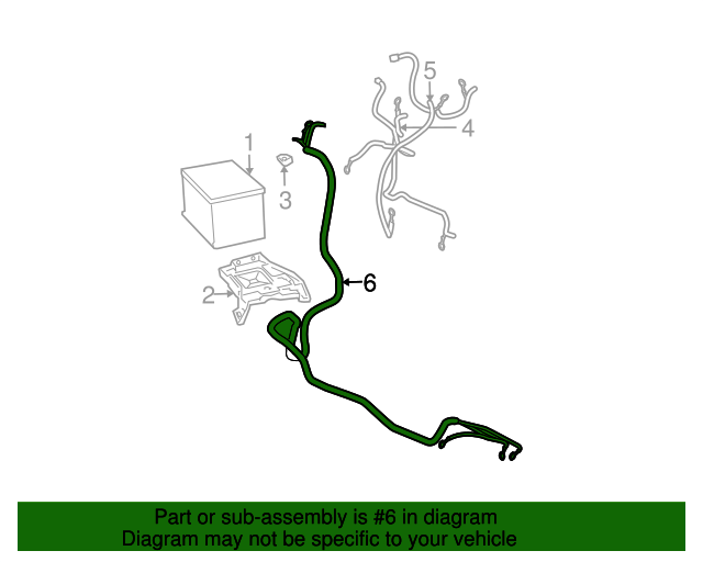 20032015 GM Negative Battery Cable 88986775 GM Parts Center