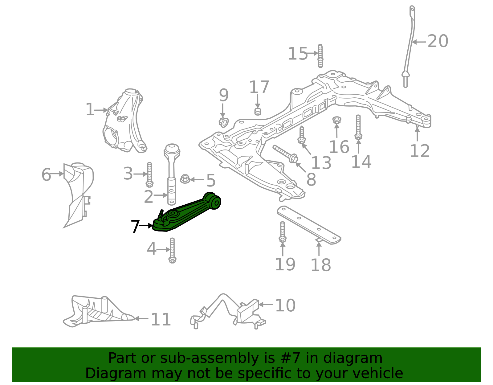 2020-2024 Porsche 911 Lower Control Arm 992-407-151-K | Sunset 