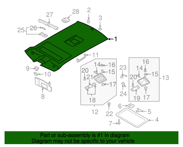 Headliner 3D7-867-501-L-5S5
