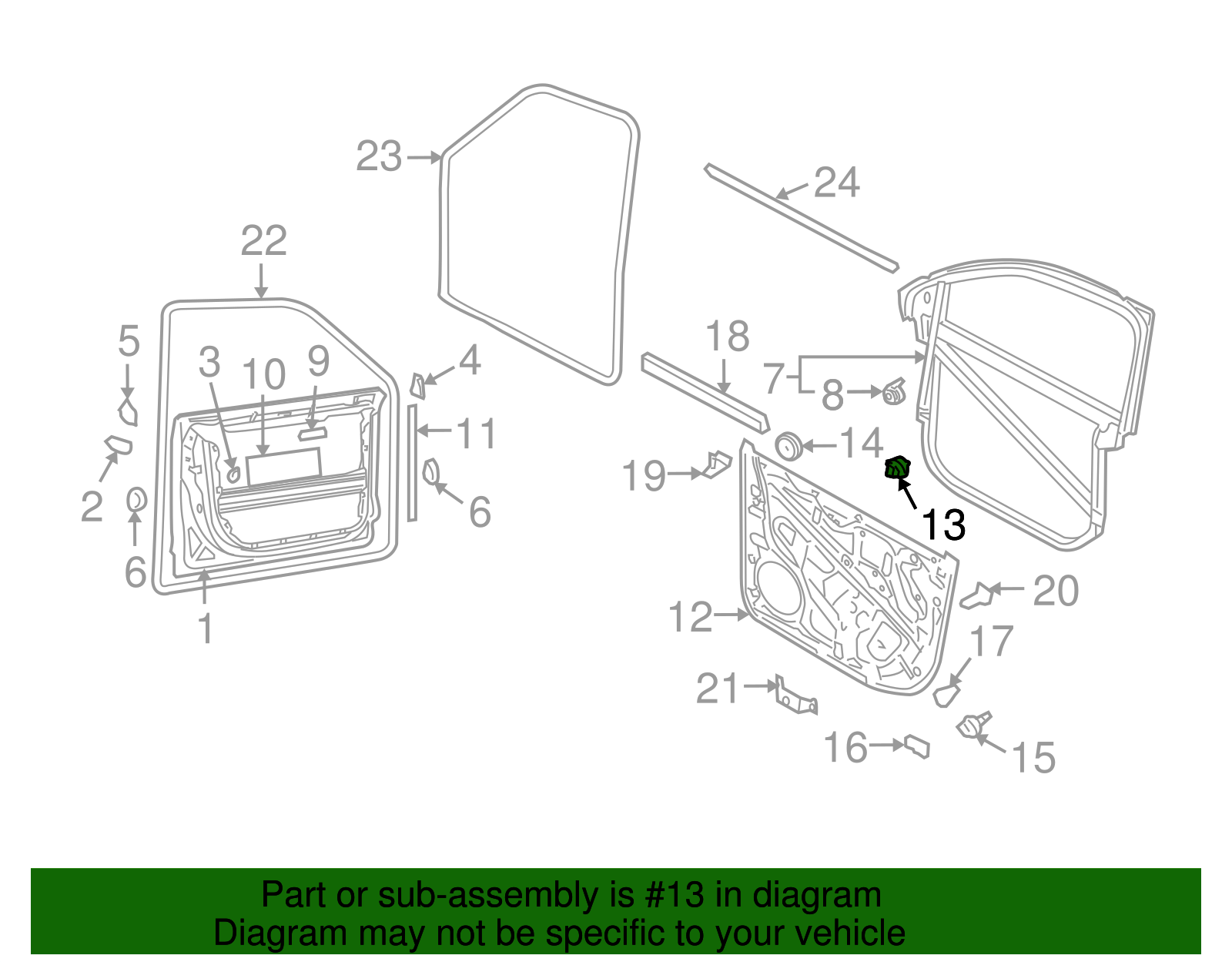 Inner Panel Clip - Volkswagen (7L0-837-200)