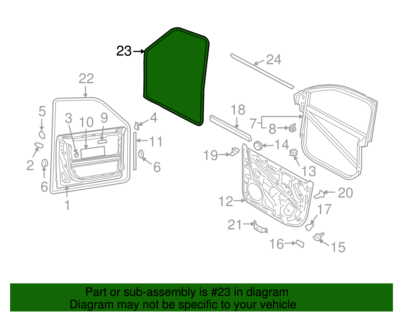 Weather-Strip On Body - Volkswagen (7L0-867-365-H-9B9)
