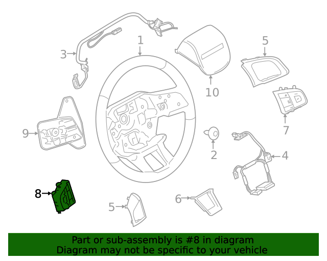 20152019 Land Rover Discovery Sport Steering Wheel Radio Controls