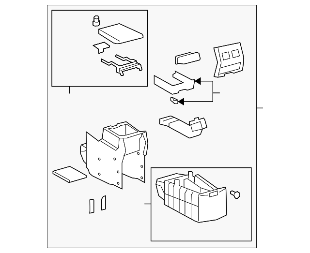 20082013 Toyota Highlander Center Console 5881048461C0 Toyota