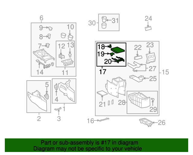 20082013 Toyota Highlander Genuine Toyota 0813 Highlander Gray Center