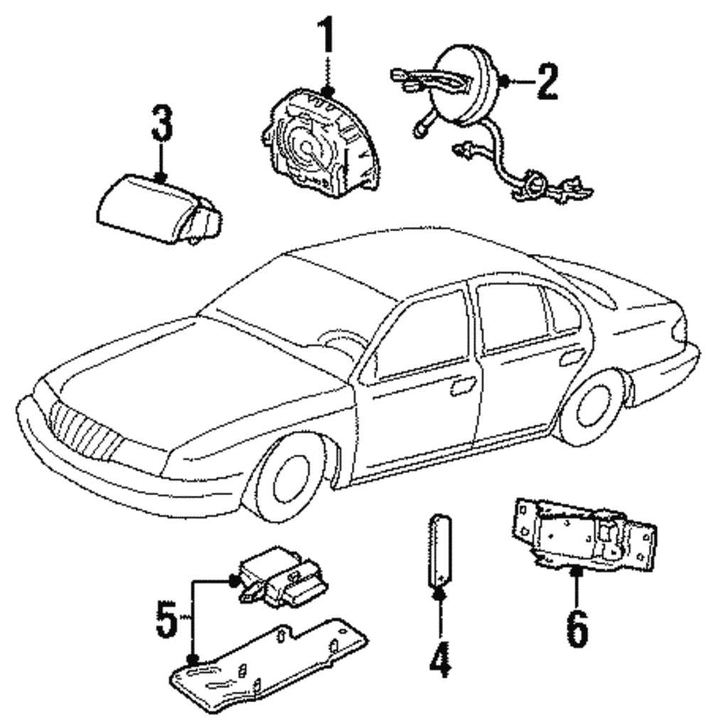 Passenger Air Bag - Ford (YF3Z-54044A74-AAA)