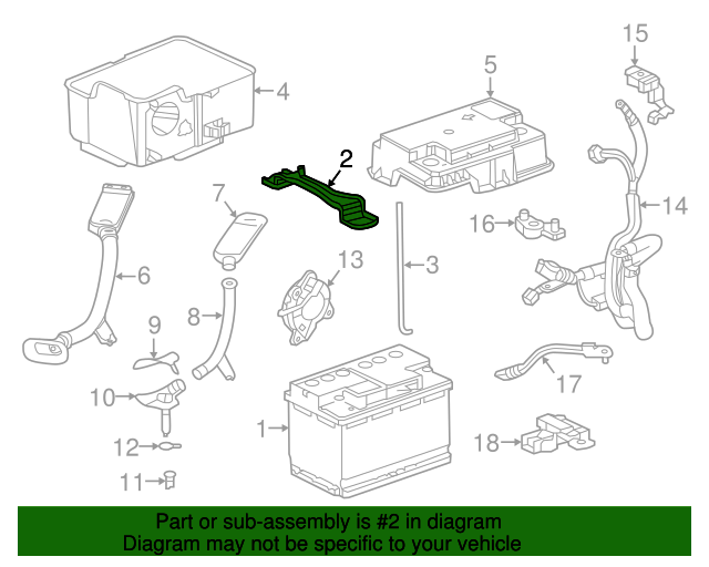 20162020 Acura MDX Plate, Battery Setting 31512TZ5A00 Acura Parts Now