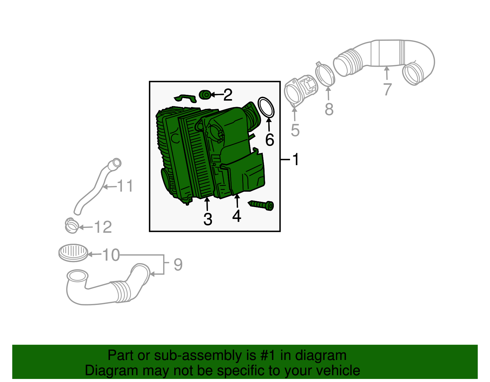 Air Cleaner Assembly - Volkswagen (7L6-129-607-AS)