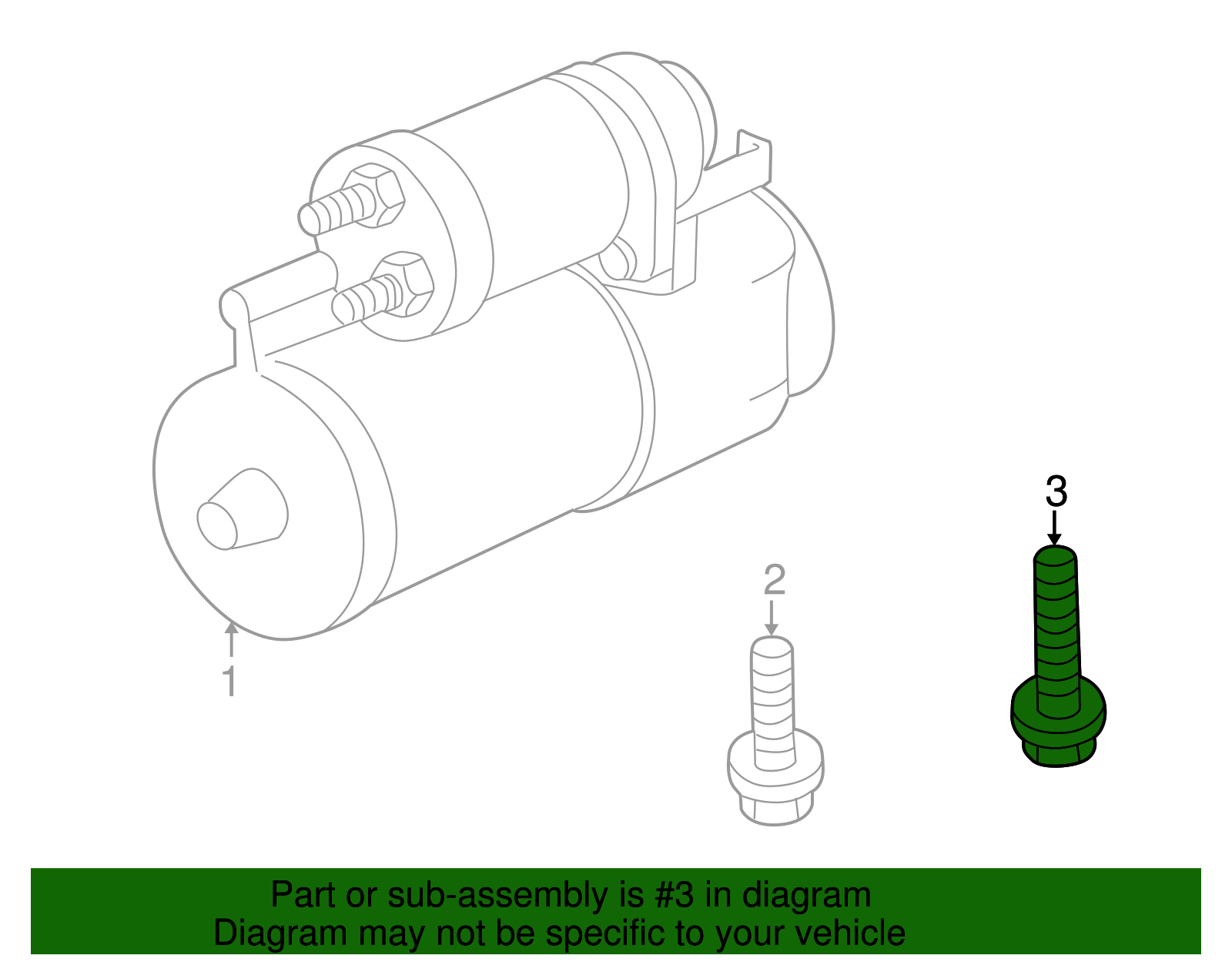 Starter Bolt - GM (11610786)