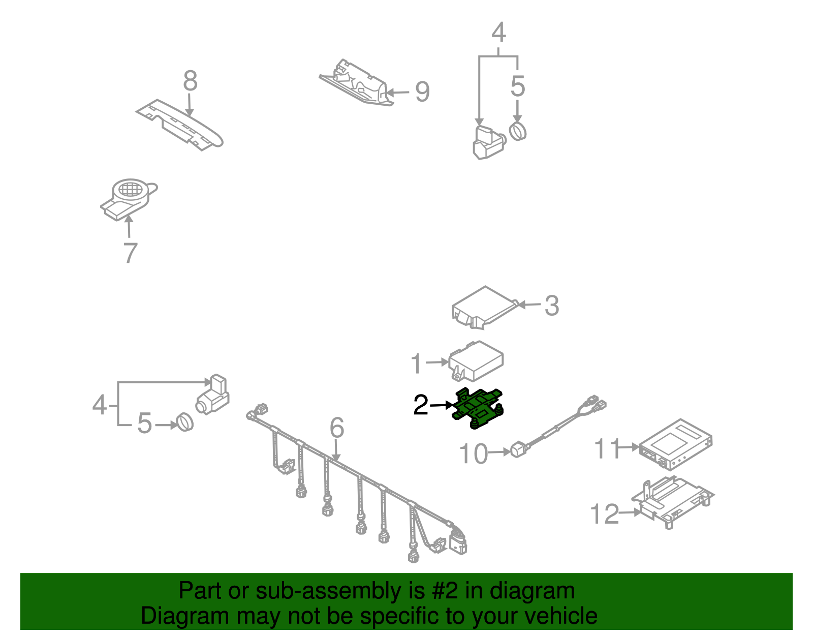 Control Module Bracket - Volkswagen (7L0-919-288)