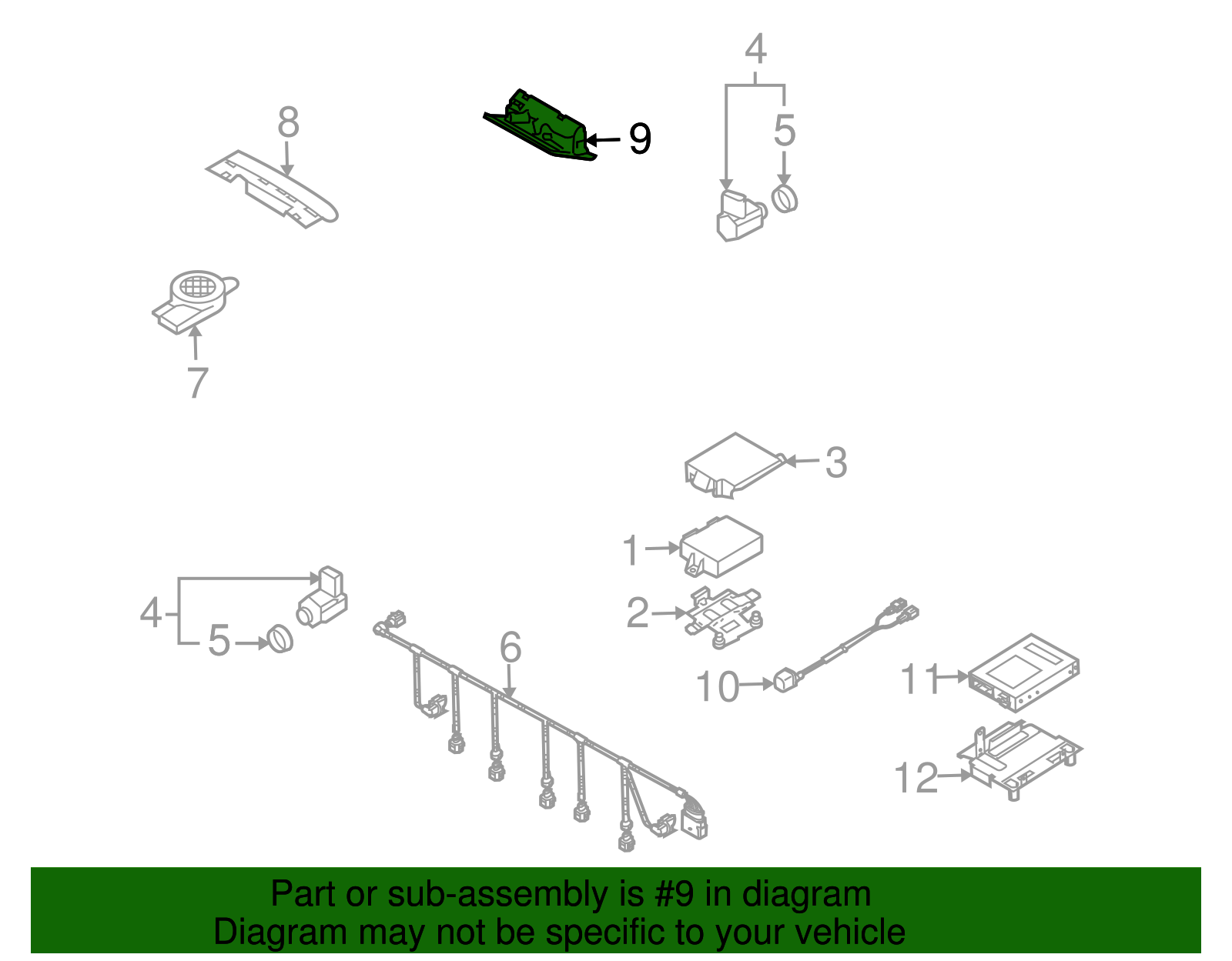 Display Unit - Volkswagen (7L6-919-473-F-7G8)