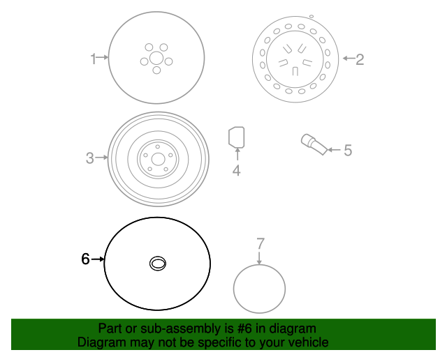 4260206020 Wheel Cover 20072009 Toyota Camry OEM Parts To You