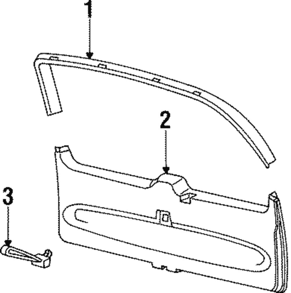 Trim Panel - Ford (YL7Z-7846404-AAG)