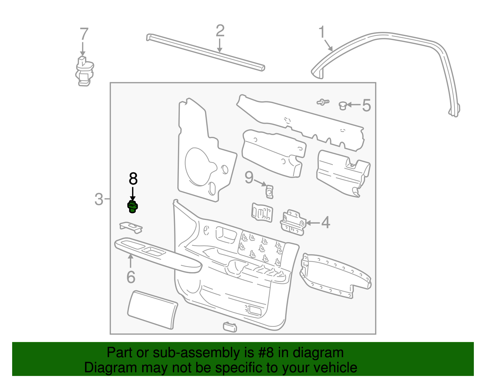 Window Switch - Ford (YF1Z-14529-ABB)