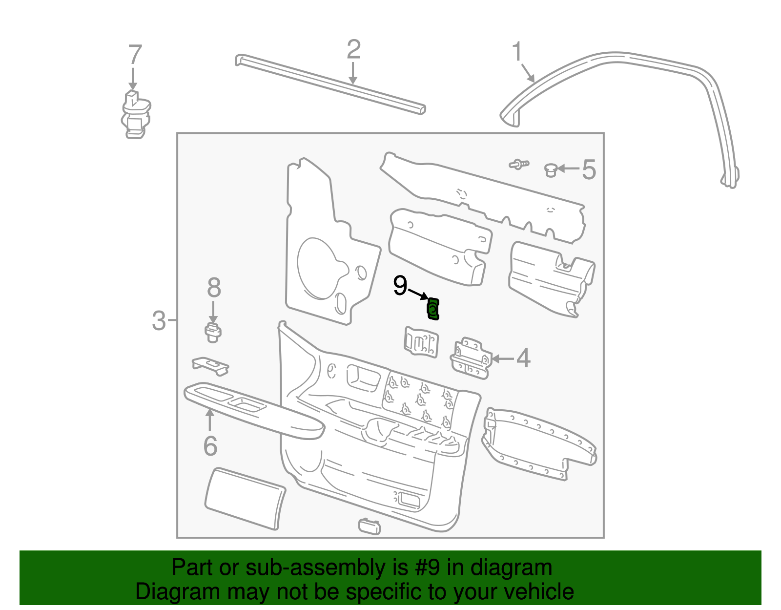 Lock Switch - Ford (YF1Z-14028-BA)