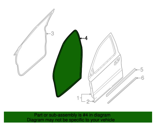Ford 8G1Z5420531A Door WeatherStrip 20052009 Ford OEM Ford
