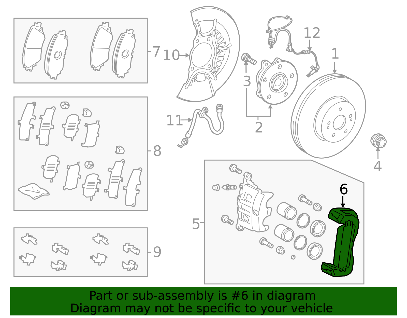 Caliper Mount - Toyota (47722-0E071)