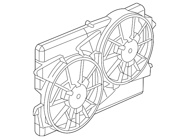 Engine Cooling Fan Shroud - GM (89019138)