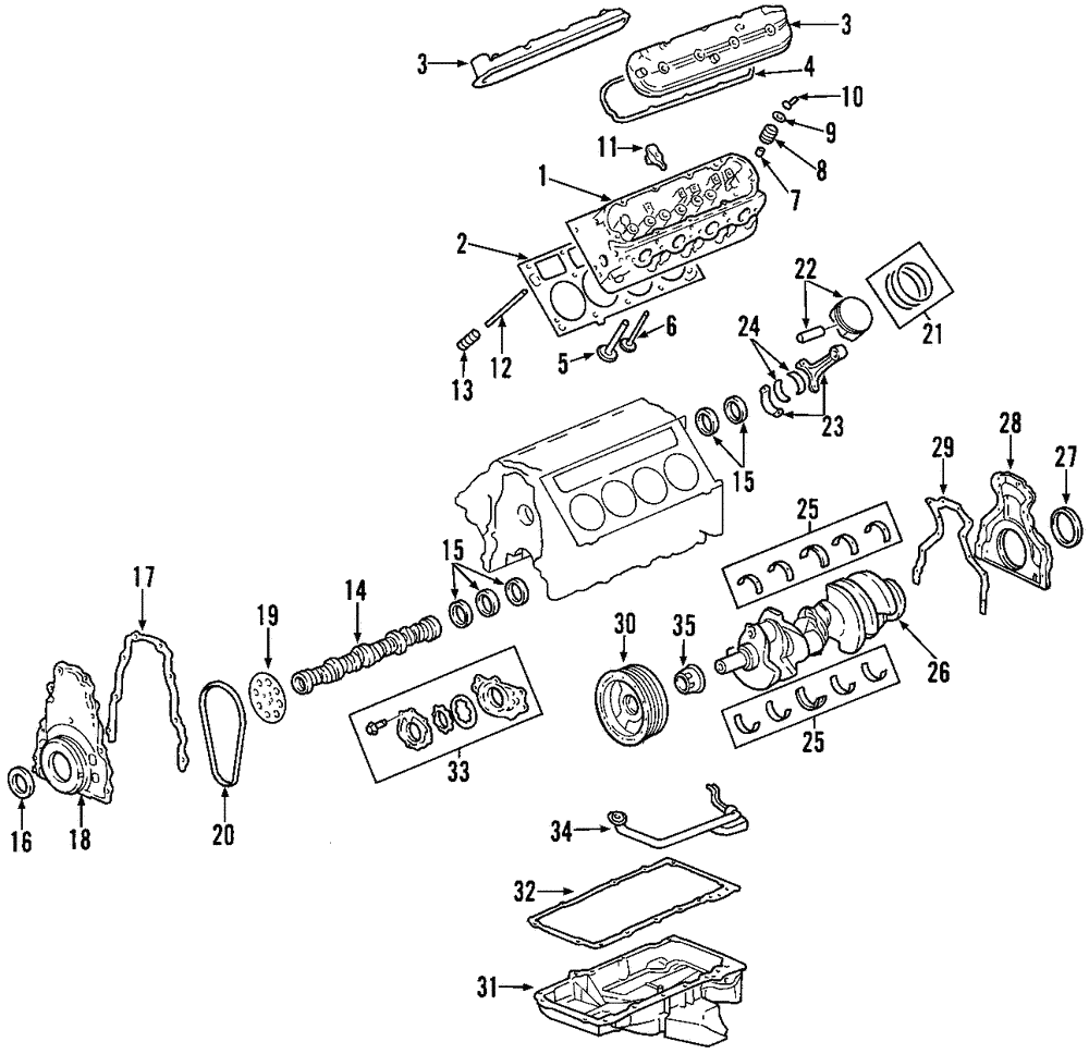 Engine Piston Ring Kit - GM (89018050)
