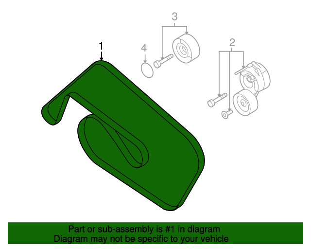 20102013 Audi Serpentine Belt 06E903137Q OEM Parts Online