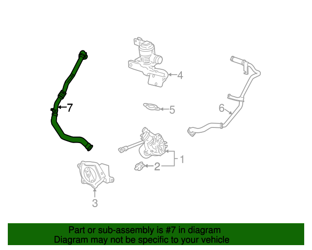 20062008 GM Secondary Air Injection Pump Hose 25815383