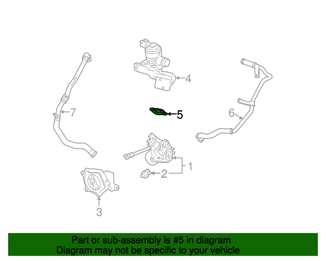 20062008 GM Secondary Air Injection Check Valve Pipe Gasket 12585797