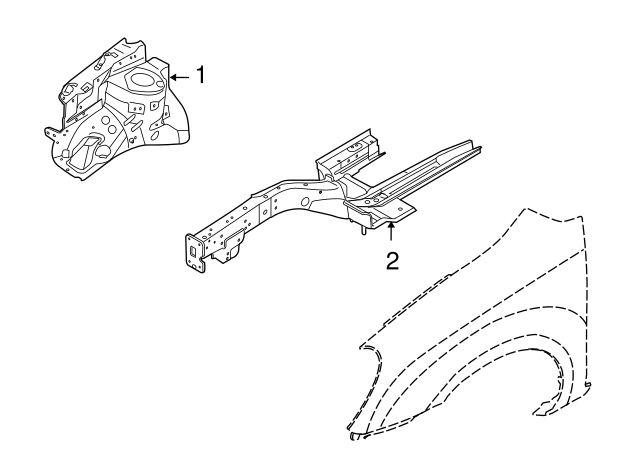64601-1D100 - Rail Assembly 2007-2010 Kia Rondo | Kia.Parts Store