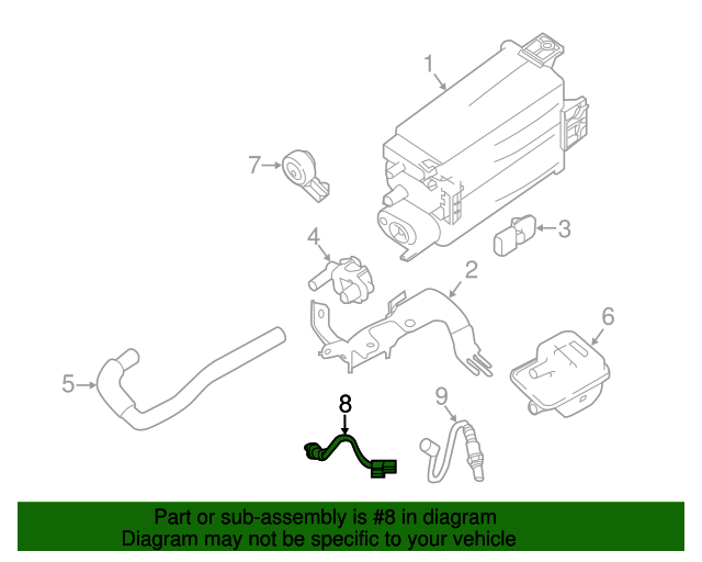 20182020 Nissan Rogue Oxygen Sensor 226937FW0A QuirkParts