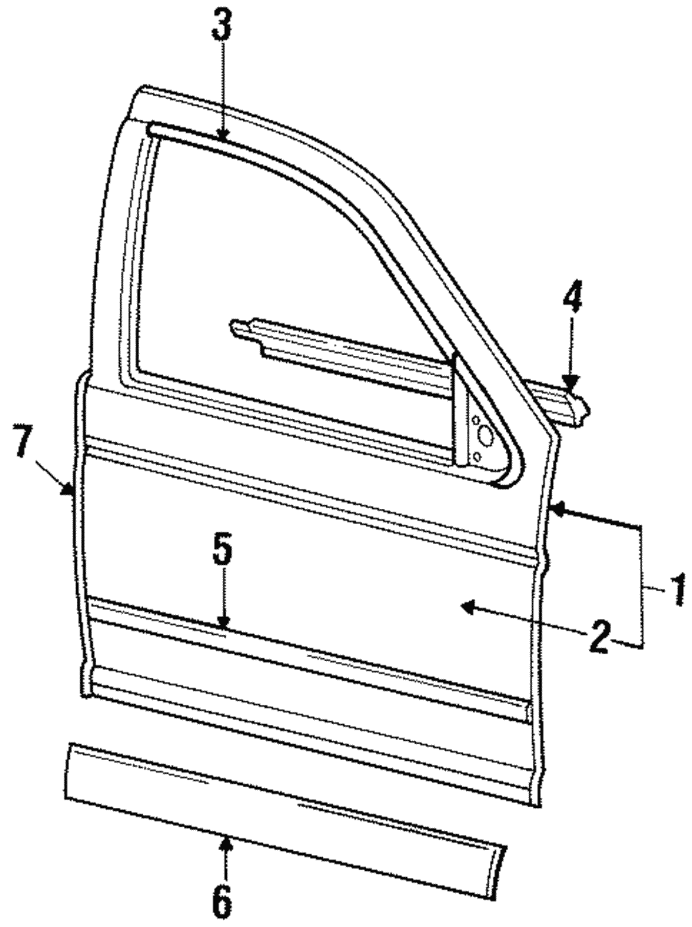 Side Molding - Ford (E94Y-7420939-BG)