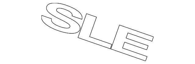 Black Side Body Trim Nameplate - GM (84388025)