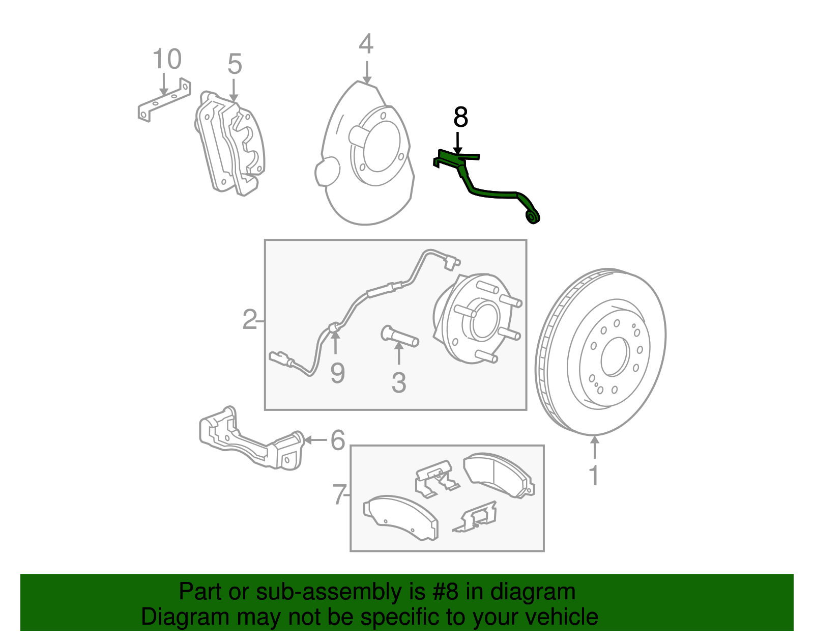 Brake Hose - GM (84331228)