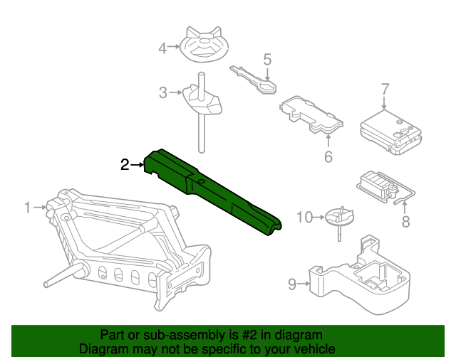 20152023 Ford Mustang Lug Wrench FR3Z17032A Varsity Ford
