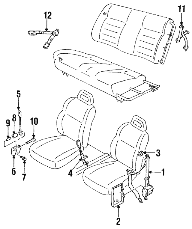 19891994 Isuzu Amigo Tension Rod Bolt 0108060600 Isuzu Parts Center