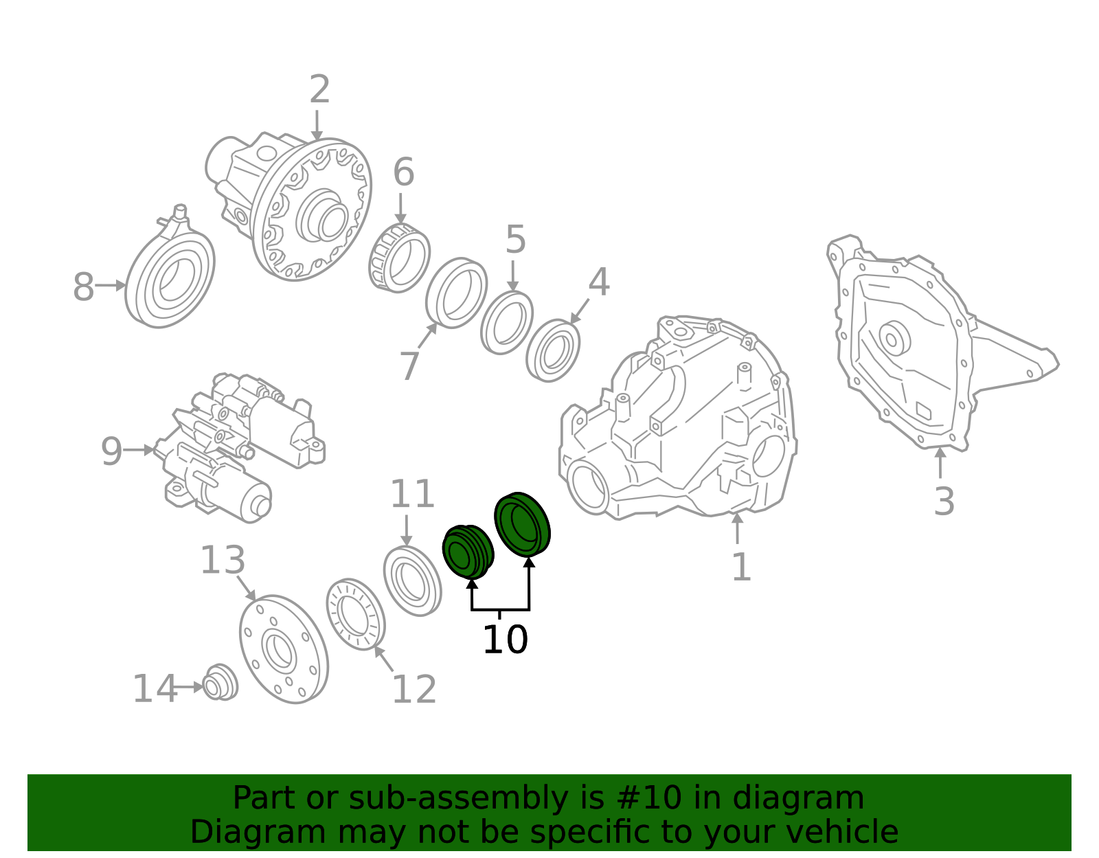 OEM NEW 2011-2019 Ford Expedition Front Rear Outer Pinion Bearing BL3Z