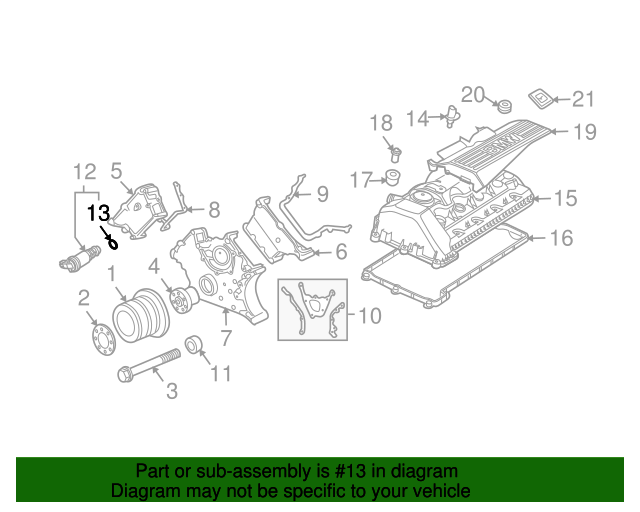 11367546379 - 2004-2010 BMW Solenoid Valve O-Ring (11-36-7-546-379 ...