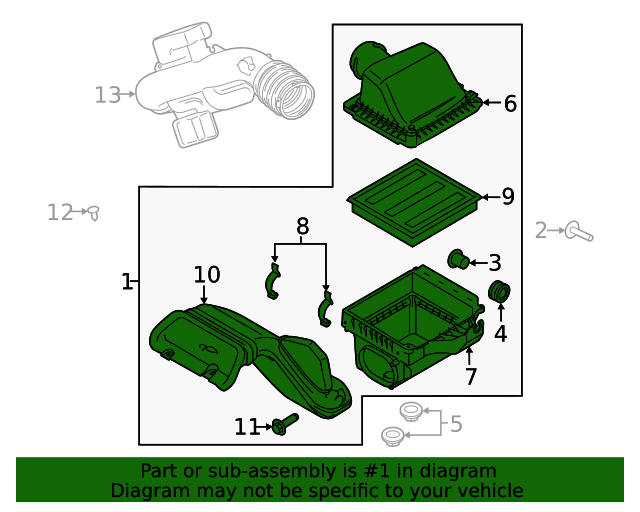 20212023 Ford F150 Air Cleaner Assembly ml3z9600a