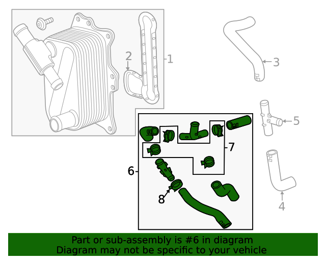2020 GM Thermostat Bypass Hose 55492655 GM Parts Online