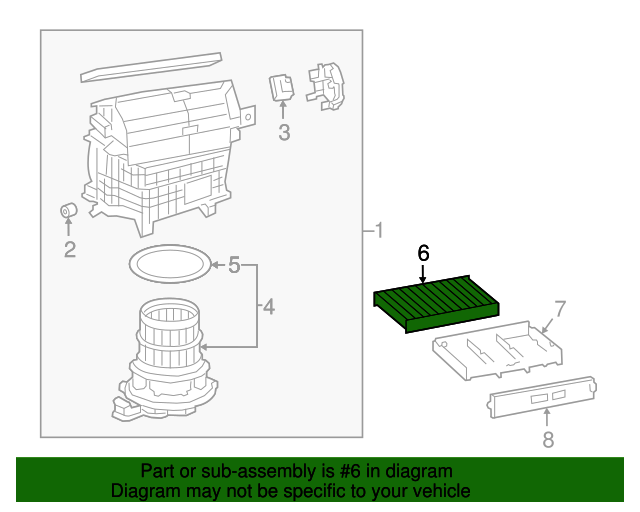 20182024 Lexus Cabin Air Filter 8713911010 OEM Parts Online