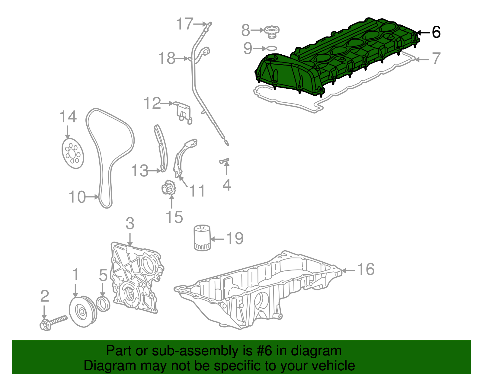 Valve Cover - GM (12591996)
