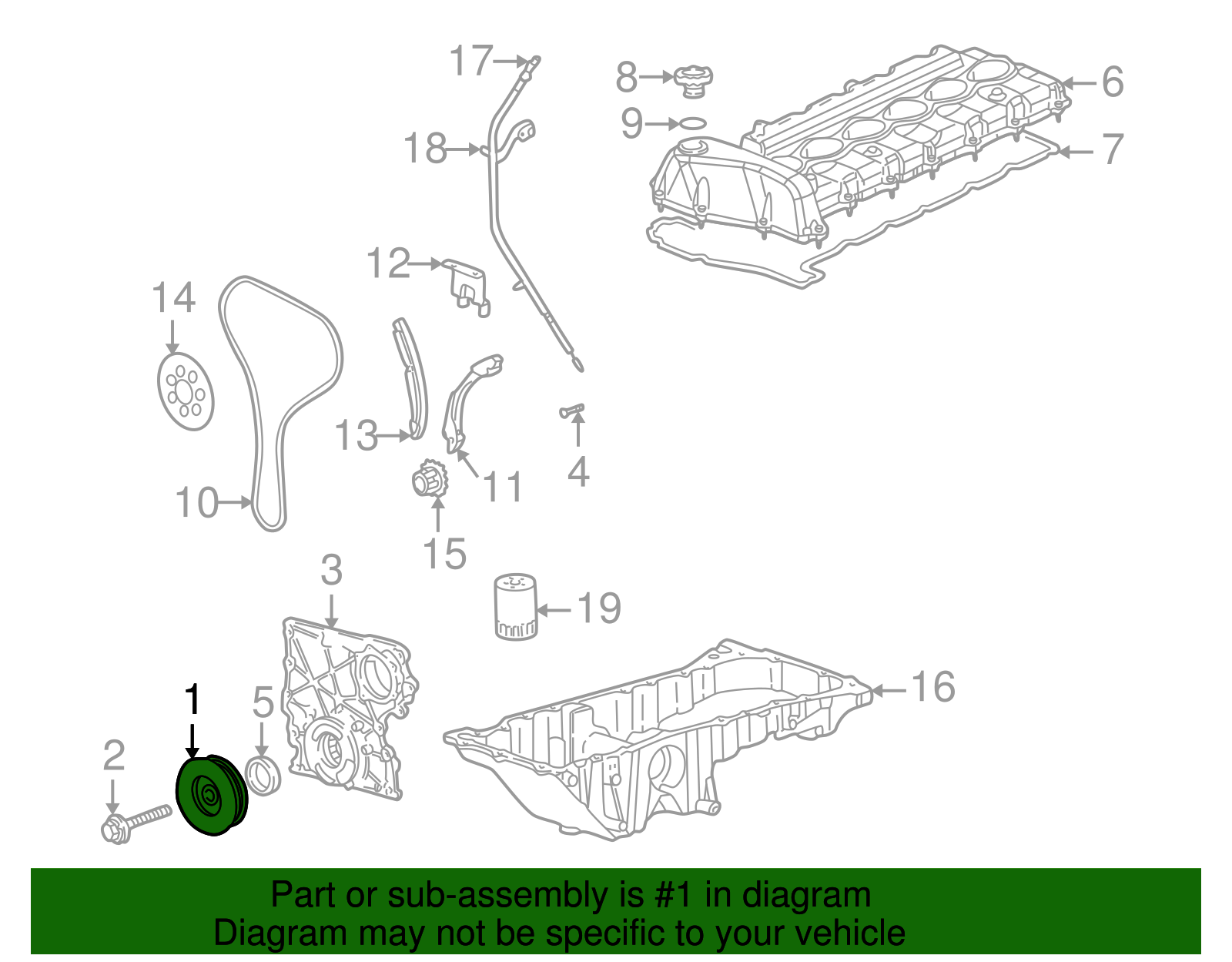 Crankshaft Balancer Kit with Washer - GM (12578070)