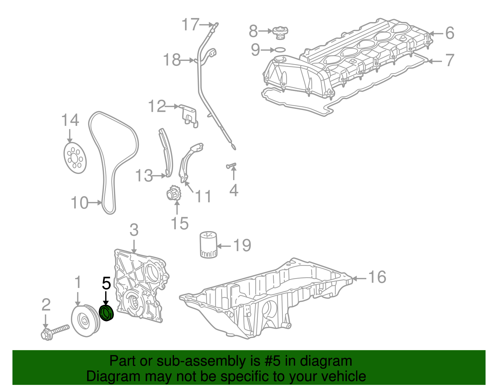 Crankshaft Rear Oil Seal Kit - GM (89018205)