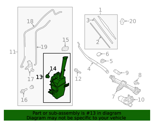 20162020 Kia Sorento OEM NEW 1519 Kia Sorento Reservoir Assy