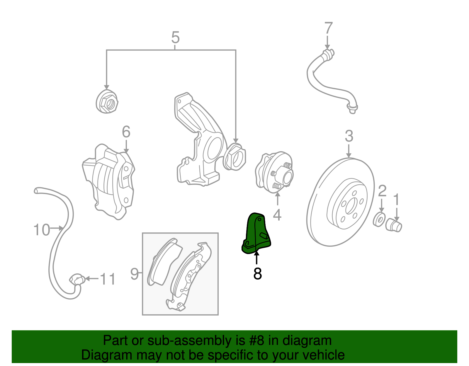 ABS Wheel Speed Sensor - GM (19259628)