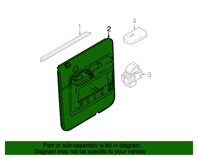 Ford BC3Z2627407BA Door Trim Panel 20112016 Ford OEM Ford