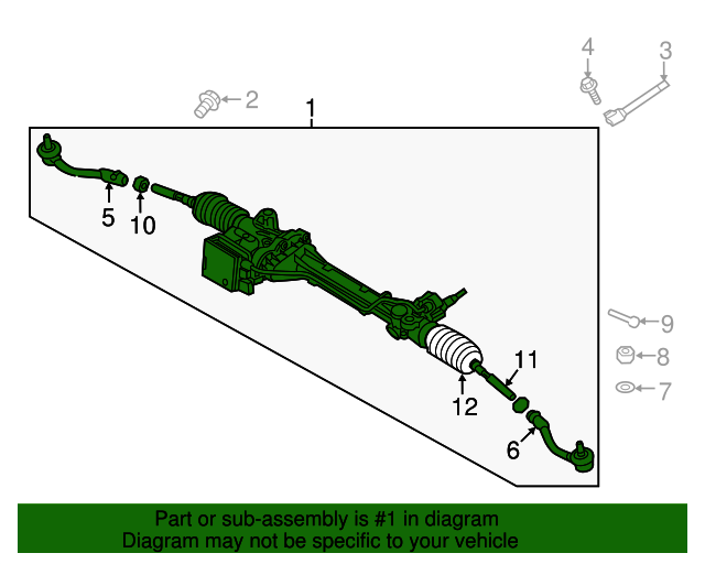 57700J5320 Rack And Pinion Assembly 20212023 Kia Stinger Kia Auto Parts