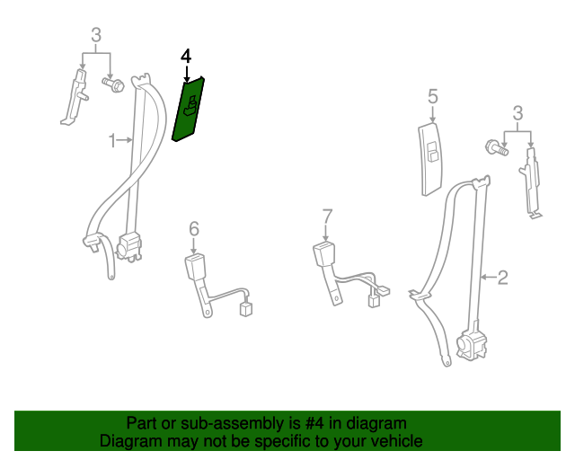 73252AC020B2 Anchor Cover 20052012 Toyota Avalon Bam Wholesale Parts